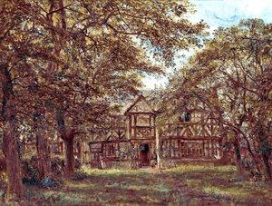 Irby Hall, Wirral, Before Restoration, C.1880 — William Joseph Julius Caesar Bond