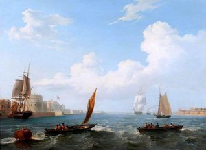Entrance To Portsmouth Harbour — Sr George Paul Chambers