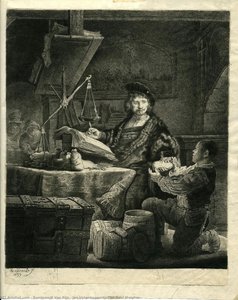 Jan Uytenbogaert, “the Gold Weigher” — Rembrandt Van Rijn