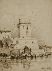 Italian Landscape — Alexei Petrovich Bogoliubov