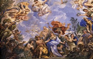 Ceiling Decoration Of The Gallery (detail) — Luca Giordano