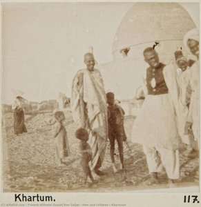 Men And Children I Khartoum — Fredrik Wilhelm Gustaf Von Geijer