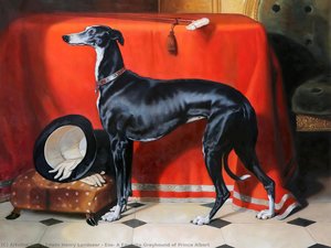 Eos, A Favorite Greyhound Of Prince Albert — Sir Edwin Henry Landseer