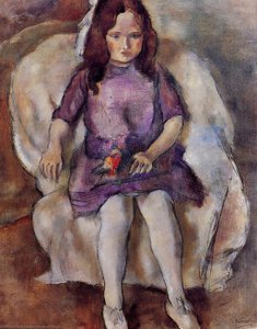 Little Girl With A Bouquet — Julius Mordecai Pincas