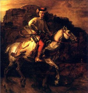 Jazdecký Rytier (lisowczyk) — Rembrandt Van Rijn