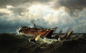 Shipwreck Off Nantucket (also Known As Wreck Off Nantucket, After A Storm) — William Bradford