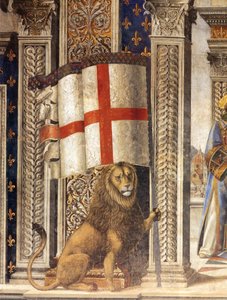 Decorazione Della Sala Del Gigli (dettaglio) — Domenico Ghirlandaio