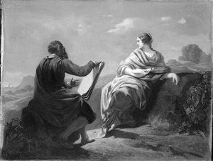Le Tintoret Et Sa Fille — Philippe-auguste Jeanron
