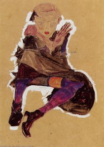 Seated Young Girl — Egon Schiele