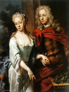 Portrait Of A Couple. — Bt Sir Godfrey Kneller