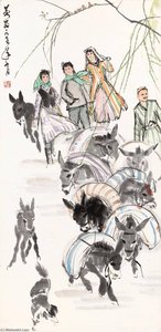 Herding Donkeys — Huang Zhou