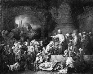 Christ Healing The Sick — Christian Wilhelm Ernst Dietrich Dietrich