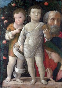 The Holy Family With Saint John — Andrea Mantegna