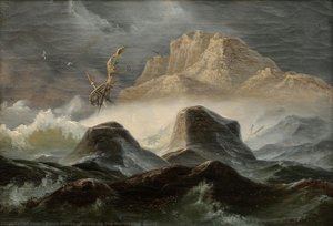 Storm On The Norwegian Coast — Knud Baade