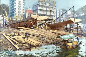 Building A Chinese Boat In Ap Lei Chau, Aberdeen, Hong Kong — John Worsley