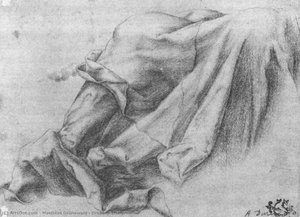 Drapery Study — Matthias Grünewald