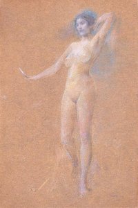 Standing Nude Figure Of A Girl — Thomas Wilmer Dewing