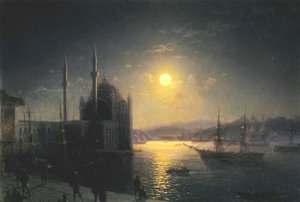 A Lunar Night On The Bosphorus — Ivan Konstantinovich Aivazovsky