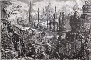 Ancient Circus Of Mars With Neighboring Monuments Viewed At The Via Appia. — Giovanni Battista Fontana