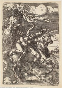 Poročanje Proserpine Na Enorogu — Albrecht Dürer