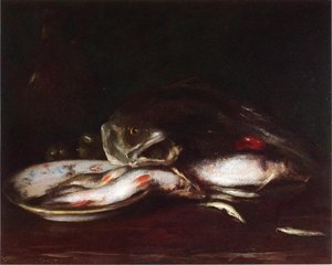 Still Life With Fish — William Merritt Chase