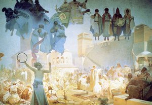Introduction Of The Slavonic Liturgy — Alphonse Mucha