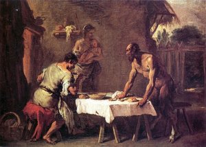 Satyr And A Farmer — Sebastiano Ricci