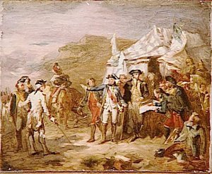 Washington, Rochambeau, La Fayette Et Leur État Major À Yorktown — Couder Auguste