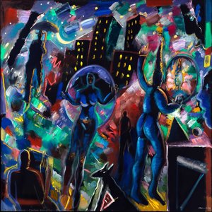 Night Magic (blue Jester) — Carlos Almaraz