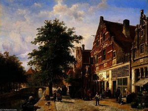 Enkhuizen South Havendijk — Cornelis Springer