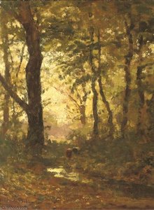 A Forest Stream — Julius Jacobus Van De Sande Bakhuyzen