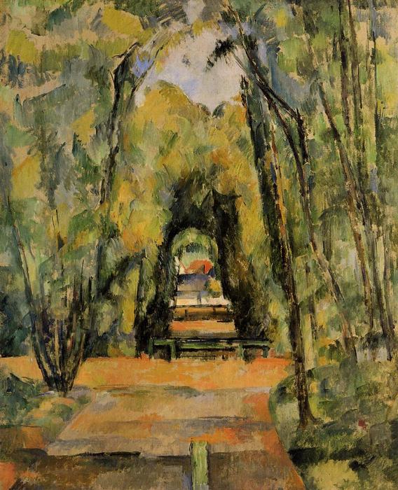 Baumgesäumter Weg am Chantilly