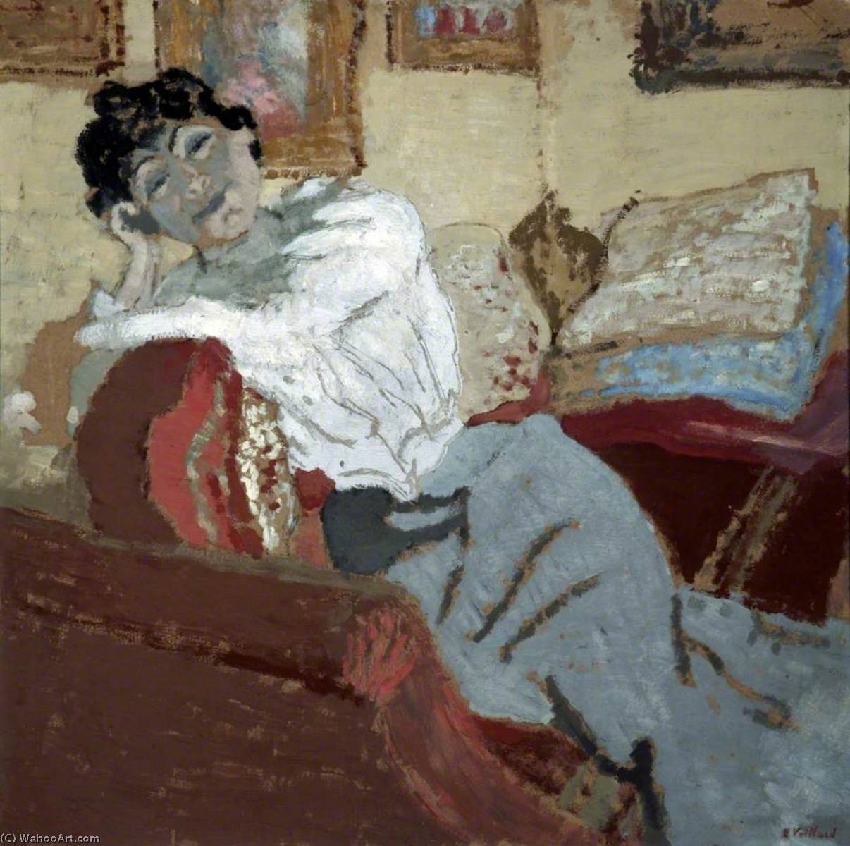 Madame Hessel au Sofa