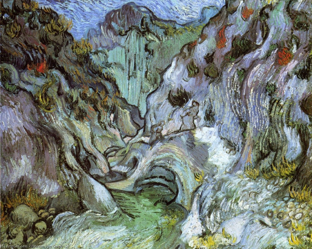 Ravine — Vincent Willem Van Gogh, Olje På Lerret, Post-impressionisme