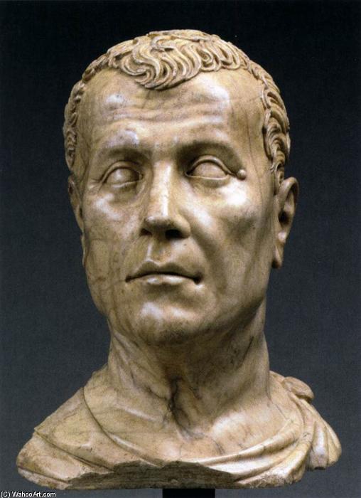 Head Of A Man In The Antique Manner — Conrad Meit, Acrylic On Canvas, Antique Mannerism