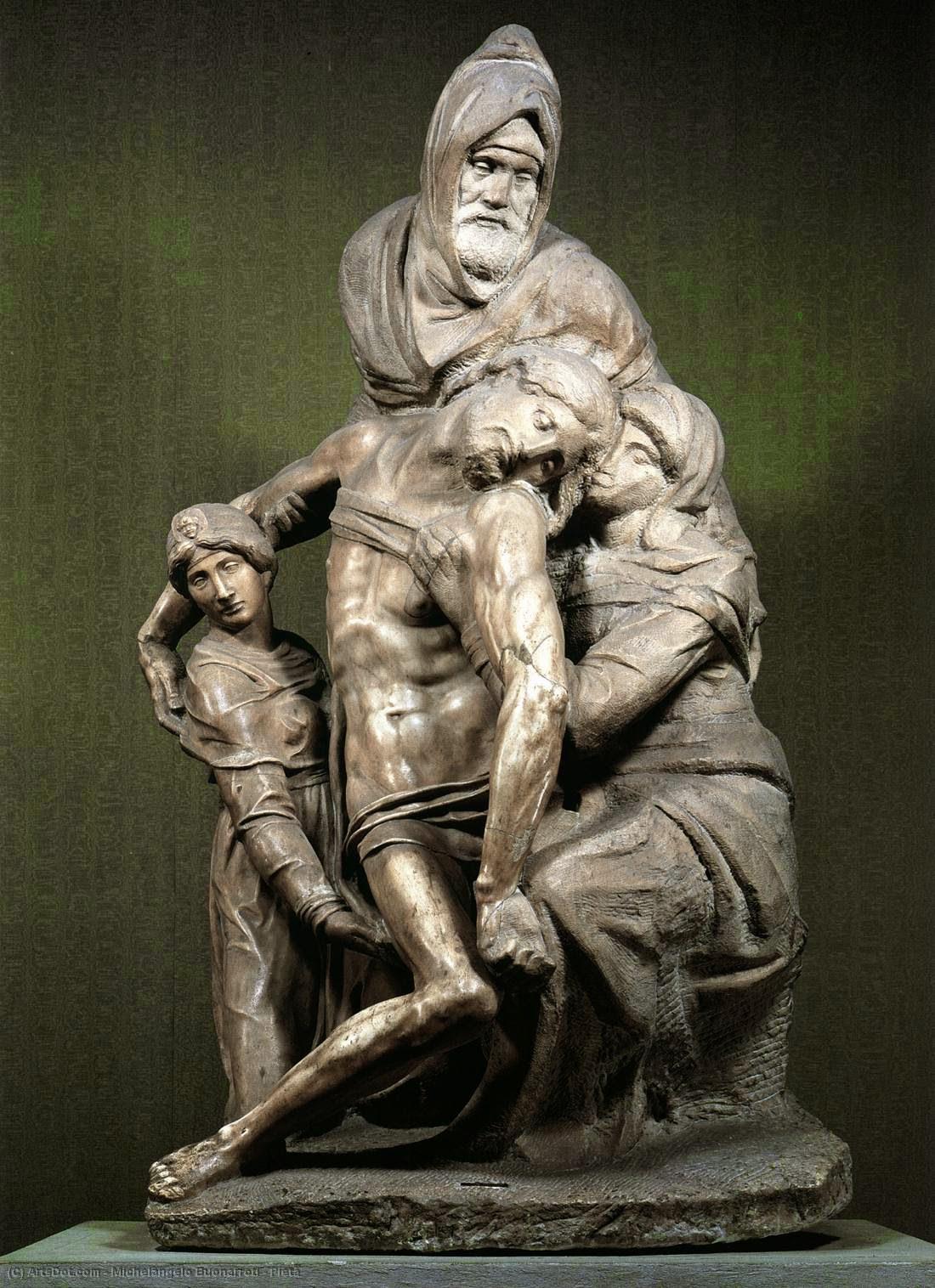 Michelangelo Buonarroti: Pietà (detail)