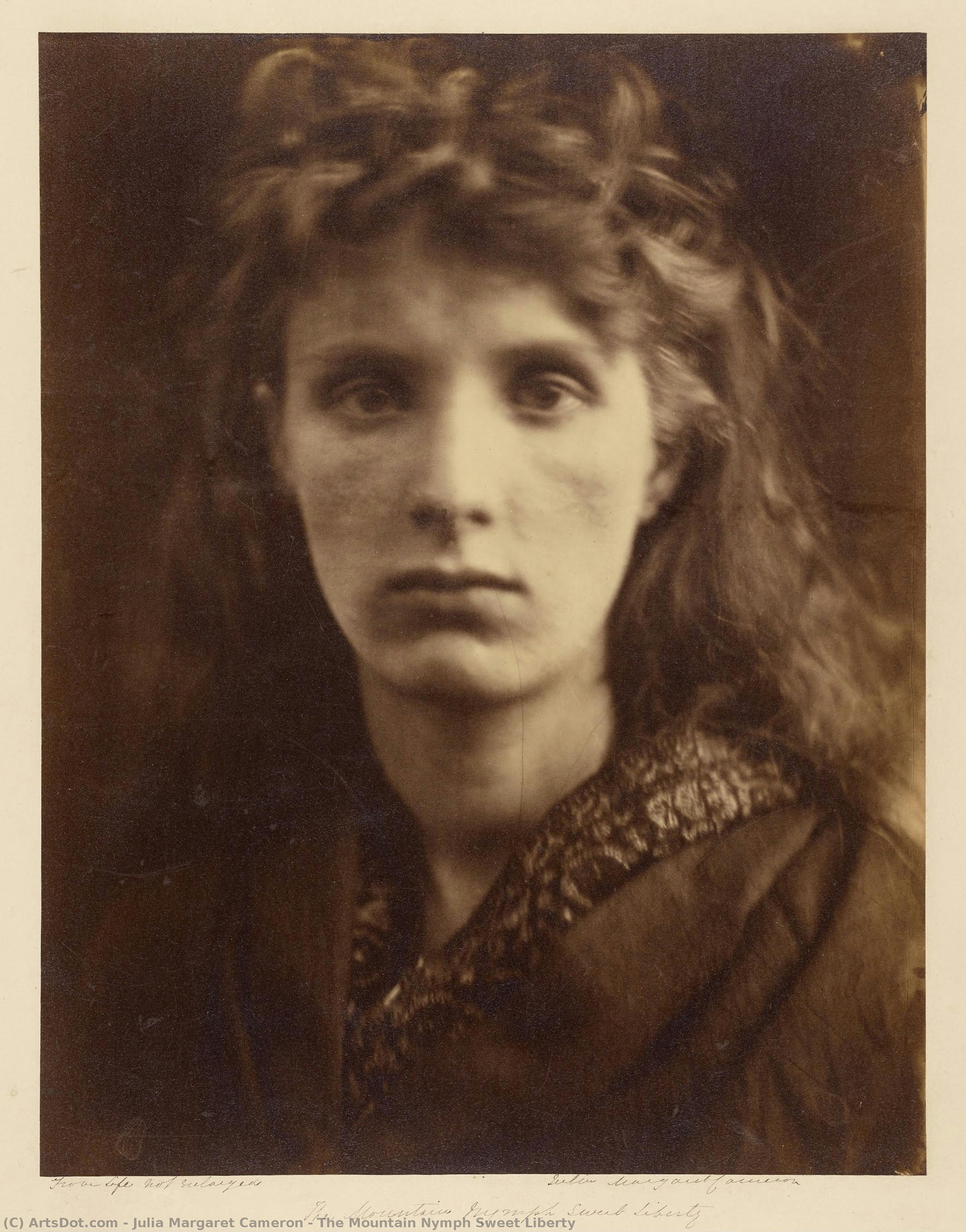 The Mountain Nymph Sweet Liberty — Julia Margaret Cameron, Digital, Victorian Romanticism