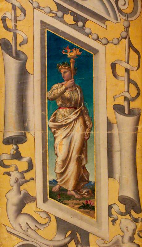Art (design for a mosaic in the Victoria and Albert Museum)