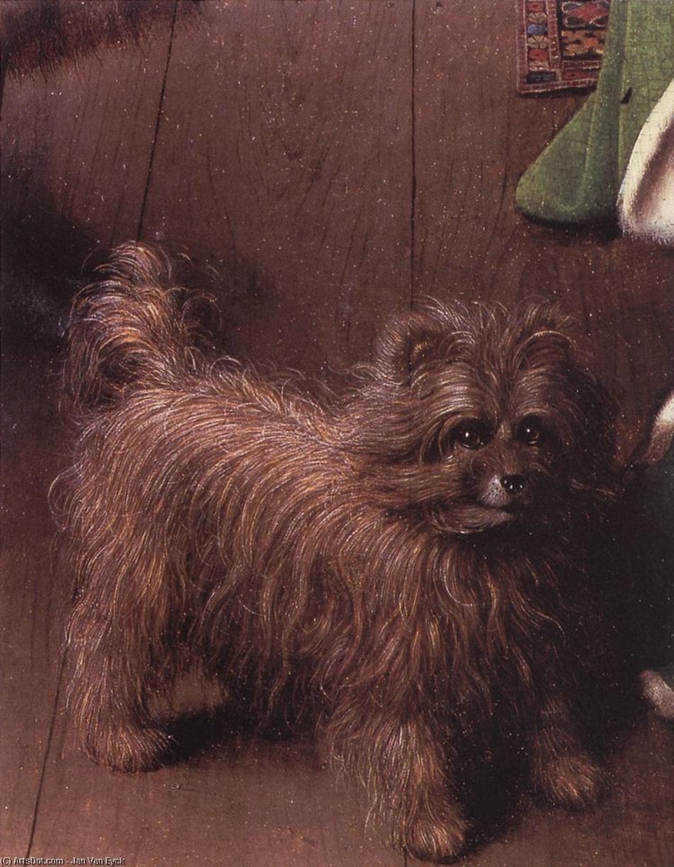 Portrait de Giovanni Arnolfini et de sa femme (détail - )