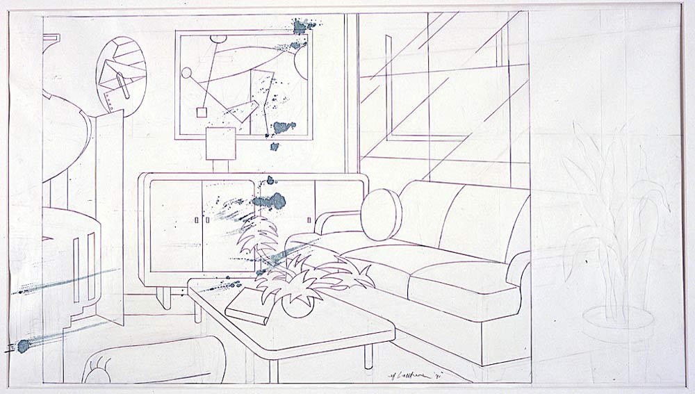 Interior with Mobile Painting