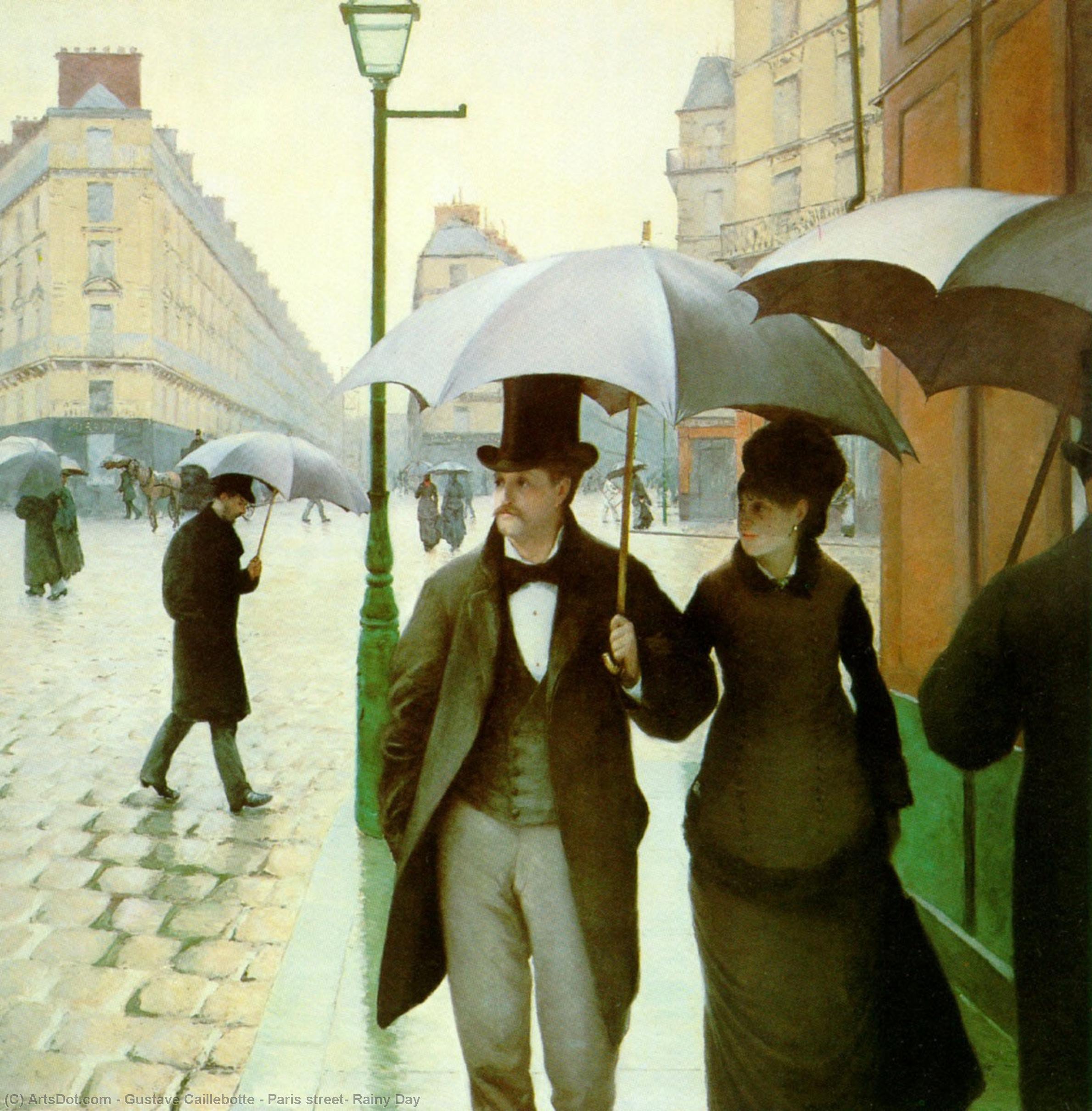 Paris street, Rainy Day by Gustave Caillebotte