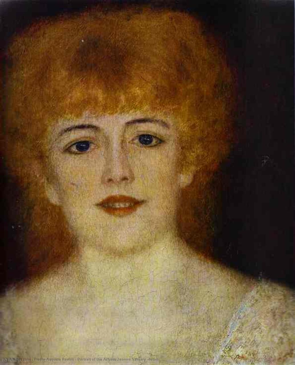 Ritratto dell'attrice Jeanne Samary (dettaglio)