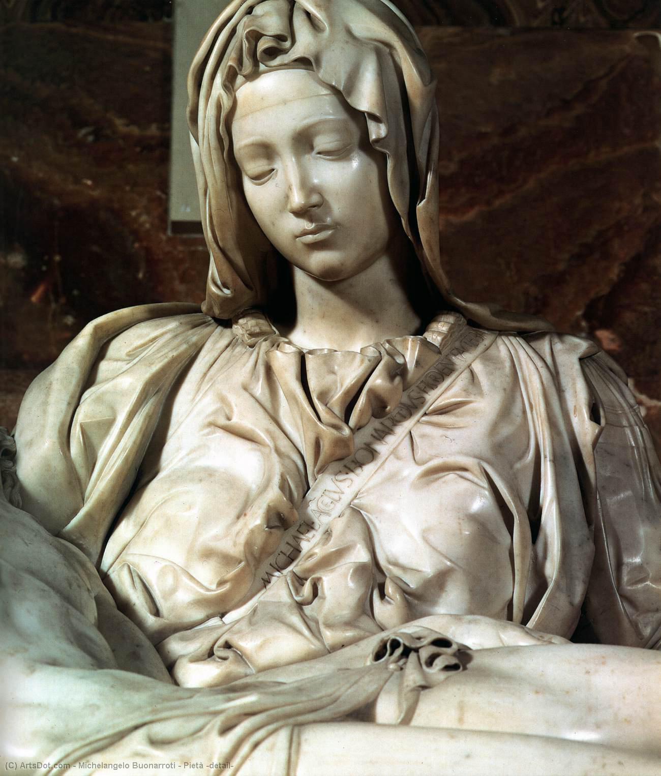 Michelangelo Buonarroti: Pietà (detail)
