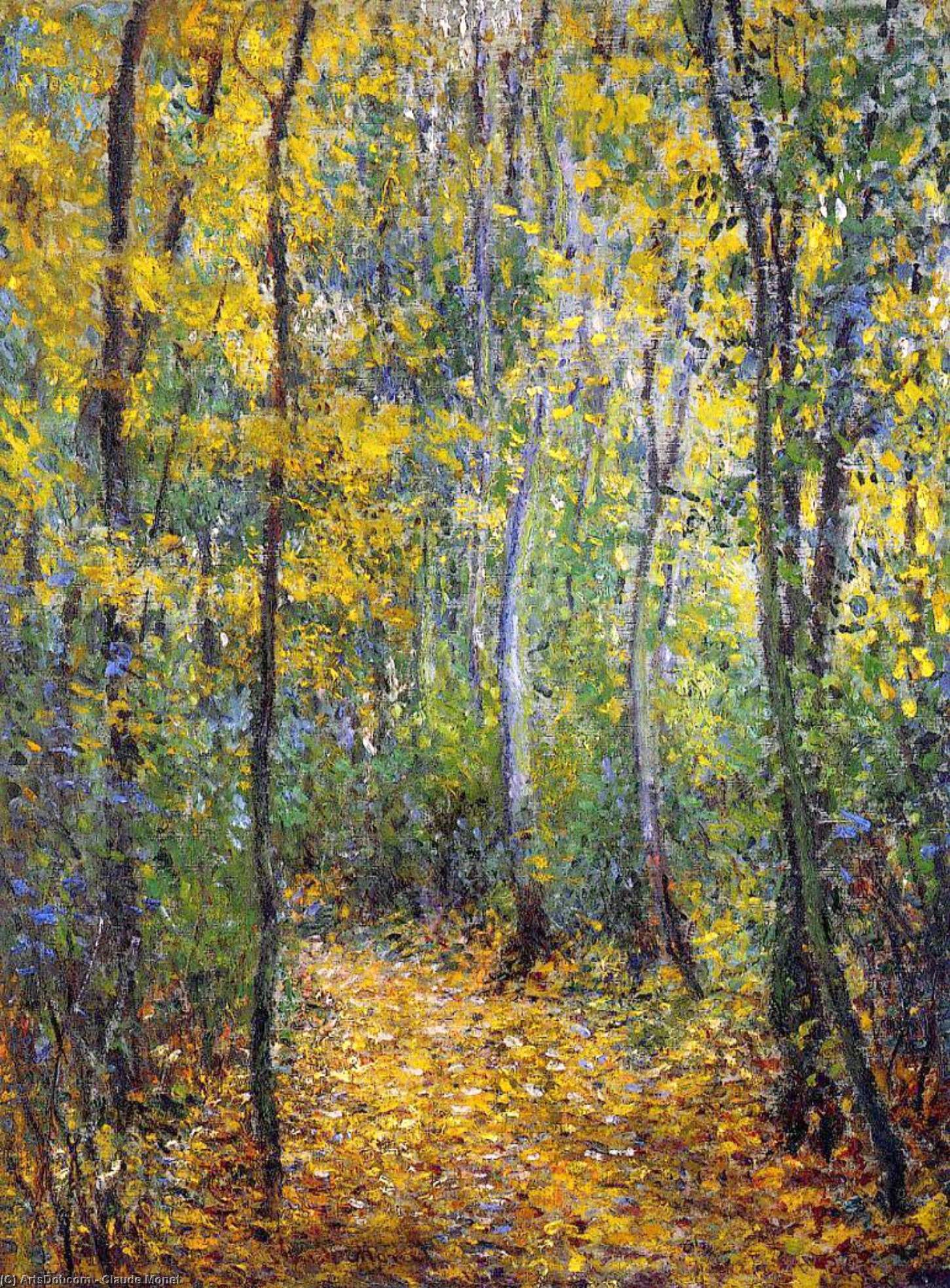 Wood Lane — Claude Monet, Oil On Canvas, Impressionism