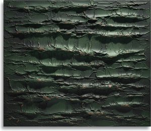 Monolithic Strata in Deep Forest Green with Oxidized Bronze Accents, One-of-One Masterpiece