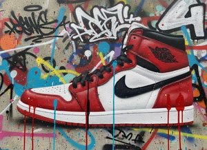 Urban Pulse: A Singular Symphony of Crimson Motion and Spontaneous Street Expression