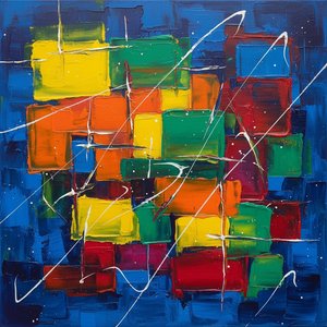 Fragmented Radiance: A Singular Study Of Geometric Tension And Primal Chromatic Energy — Christian Noiret