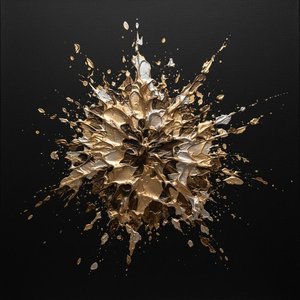 Himmlische Fraktur: Eine Spontane Explosion Aus Vergoldeter Bronze Und Strahlendem Silberlicht — David Moreau