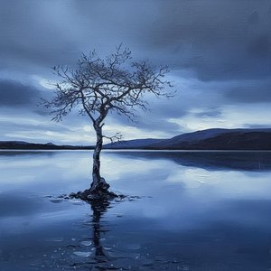 Einsamkeit In Indigo: Der Stille Wächter