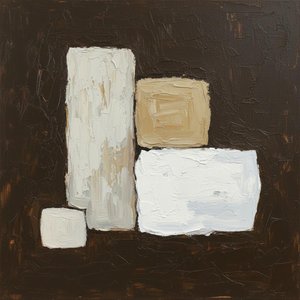 Monolithic Echoes In Ochre And Umber: A Singular Study Of Sculptural Earth Tones — Laurent Fabre